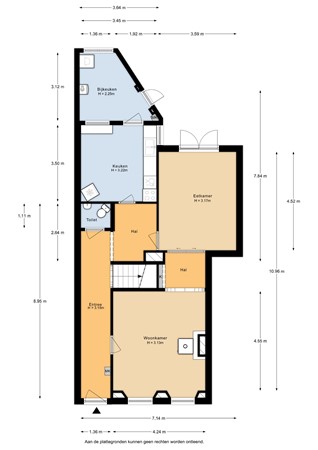 Floorplan - Voorstraat 110, 4153 AN Beesd